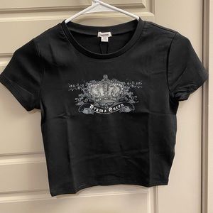 Drama Queen Fitted Crop Top